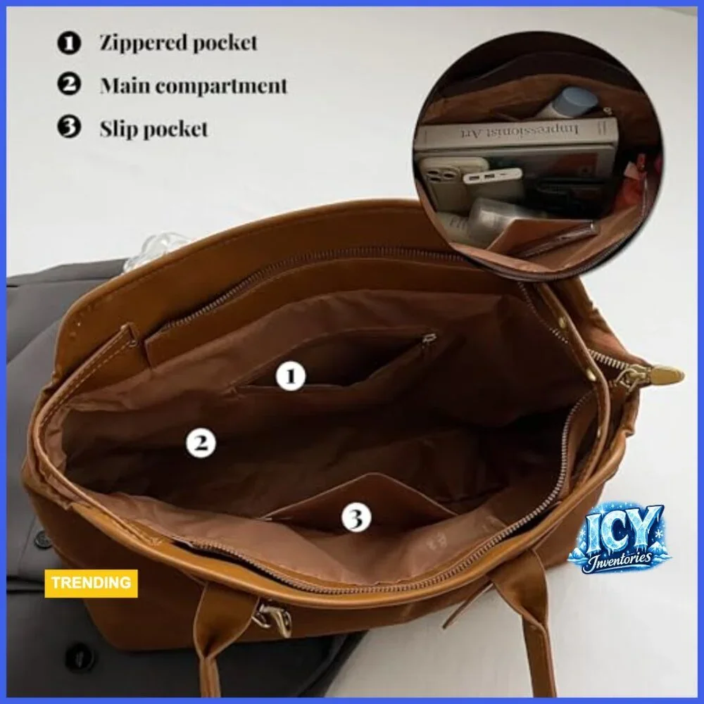 Suede Tote Bag Top Handle Handbag Crossbody Shoulder Satchel